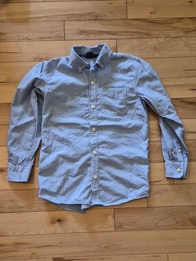 Boys Size 10 Gap Light Blue Button-Down Shirt
